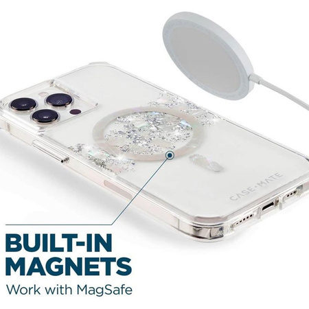 Case-Mate Karat MagSafe - iPhone 14 Pro case decorated with mother-of-pearl (A Touch of Pearl)