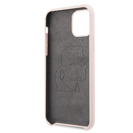Karl Lagerfeld Fullbody szilikon ikonikus - iPhone 11 Pro tok (rózsaszín)