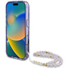 Guess Palm Trees Triangle Pearl Strap MagSafe - iPhone 16 Case (violet)