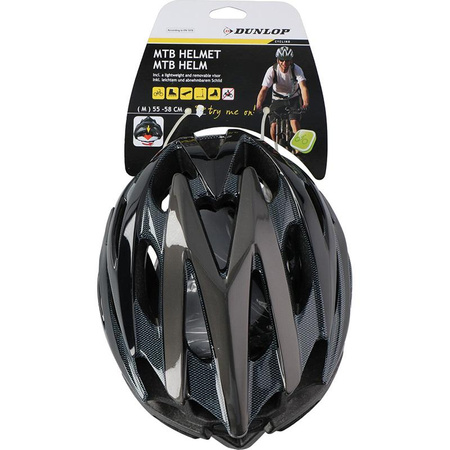 Dunlop - MTB casque vélo réglable r. M 55-58 cm (noir)