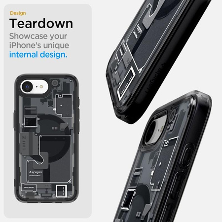 Spigen Ultra Hybrid MagSafe - pouzdro pro iPhone 16e (Zero One Black)