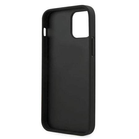 Karl Lagerfeld Saffiano with Pin Ikonik - Etui iPhone 12 / iPhone 12 Pro (czarny)