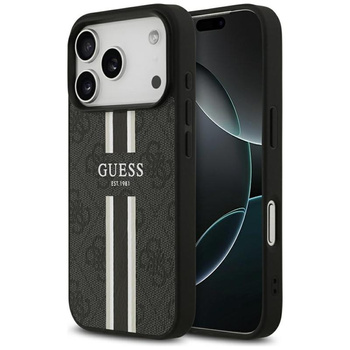 ETUI MAGSAFE GUESS DO IPHONE 17 PRO CZARNE CASE MAGNETYCZNE ELEGANCKIE