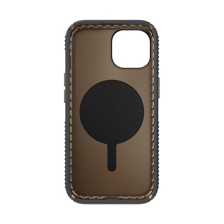 Speck Presidio2 Grip ClickLock & MagSafe - Etui iPhone 15 / iPhone 14 / iPhone 13 (Charcoal Grey/Cool Bronze)