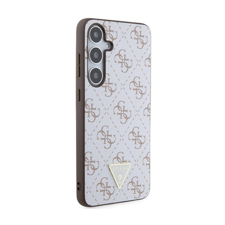 Guess 4G Triangle Metal Logo - Samsung Galaxy S24+ Case (white)