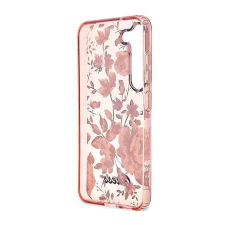 Guess Flower Kollektion - Samsung Galaxy S23+ Tasche (rosa)