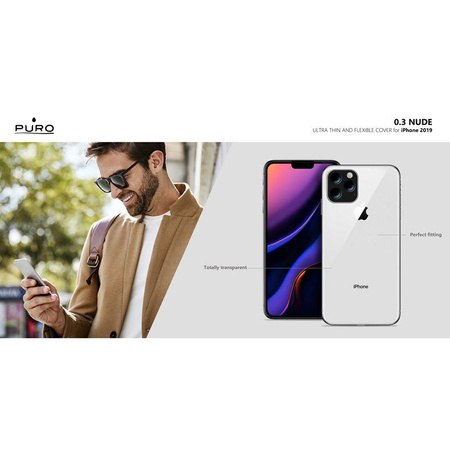 PURO 0.3 Nude - Coque iPhone 11 (Transparente)
