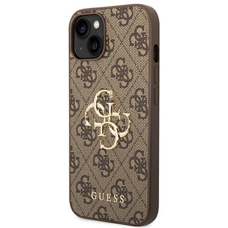 Guess 4G Big Metal Logo - iPhone 14 Case (brown)