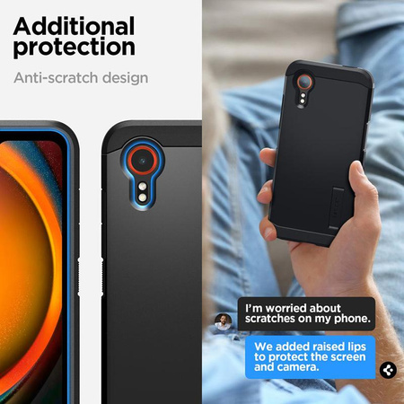 Spigen Tough Armor - tok Samsung Galaxy XCover 7 (fekete)