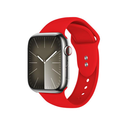Crong Liquid - Pánt Apple Watch 42/44/45/49 mm-es órához (piros)