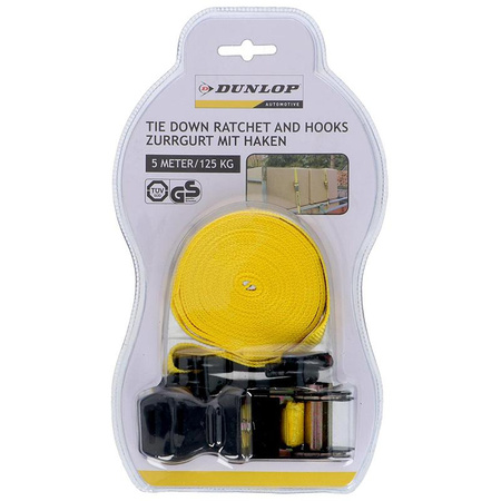 Pas Transportowy z Napinaczem 5m do Mebli, do Przyczepki, Dunlop 125 Kg