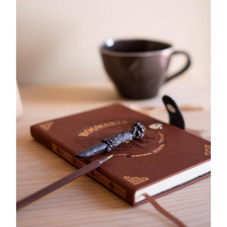 Harry Potter - A5 Notizbuch / Notizen mit Stift in Zauberstabform