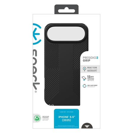Speck Presidio2 Grip MagSafe - kryt na iPhone Air (černý / břidlicově šedý / bílý)