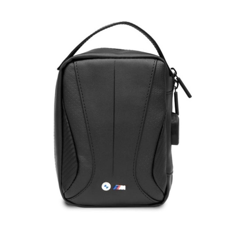 BMW Carbon&Perforated - Tasche / Organizer mit externem USB-Anschluss (schwarz)