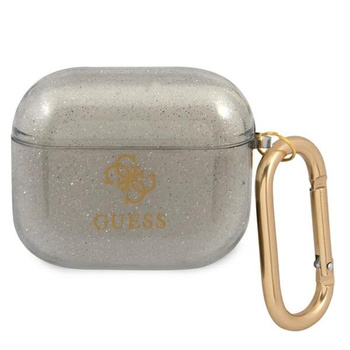 Guess 4G Glitter - Étui Airpods 3 (noir)