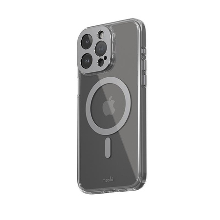 Moshi iGlaze MagSafe - Etui für iPhone 15 Pro Max (Meteorite Gray)