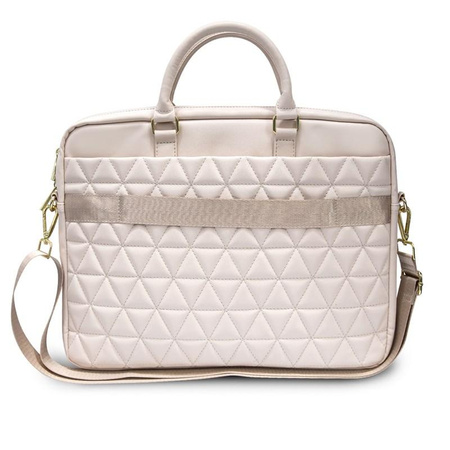 Sacoche d'ordinateur matelassée Guess - Sacoche pour ordinateur portable 15" (rose)