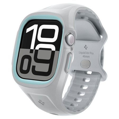 Spigen Liquid Air Pro - Strap with case for Apple Watch 10 46 mm (Grey)
