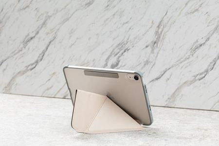 Moshi VersaCover - iPad mini 6 (2021) origami tok Apple Pencil töltéssel (Savanna Beige)