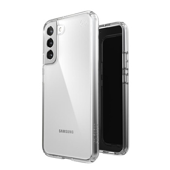 Speck Presidio Perfect-Clear - Samsung Galaxy S22+ Case with MICROBAN Coating (Clear/Clear)