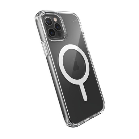 Speck Presidio Perfect-Clear + MagSafe - iPhone 12 / iPhone 12 Pro tok MICROBAN bevonattal (átlátszó)