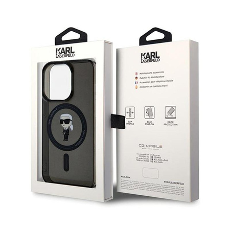 Karl Lagerfeld IML Ikonik MagSafe - iPhone 14 Pro Max tok (fekete)