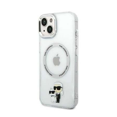 Karl Lagerfeld IML NFT Karl & Choupette MagSafe - iPhone 14 Plus Case (Transparent)