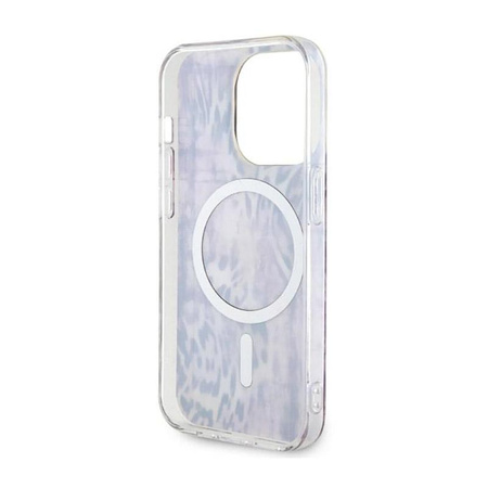 Guess Leopard MagSafe - Coque iPhone 14 Pro Max (Rose)