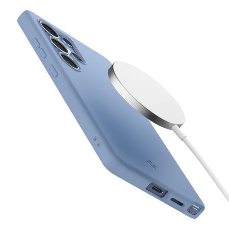 Spigen Silicone Fit MagSafe - étui pour Samsung Galaxy S25 Ultra (Bleu saphir)