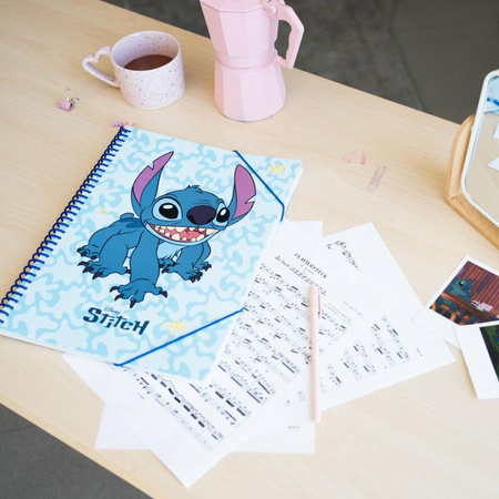 Disney Stitch – A4-Ordner mit Gummiband + 30 Klarsichthüllen