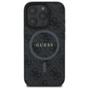 Guess 4G Ring Classic Logo MagSafe - Coque pour iPhone 16 Pro Max (noir)