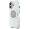 Guess IML Metal Coloured Circle Classic Logo MagSafe - étui pour iPhone 16 (gris)