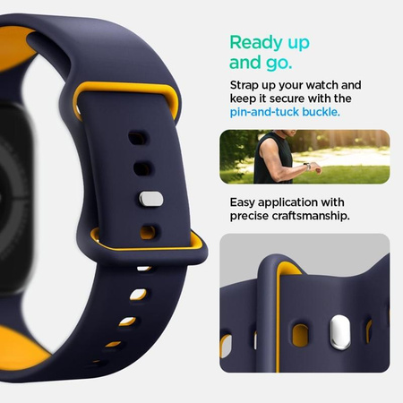 PASEK SILIKONOWY DO APPLE WATCH ULTRA SE 10 9 8 | 44 45 46 49 OPASKA SPIGEN