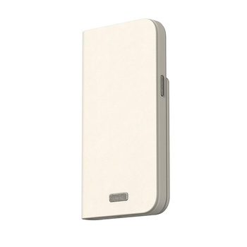Moshi Overture MagSafe - kožené flipové pouzdro 3 v 1 pro iPhone 15 Pro Max (Eggnog White)