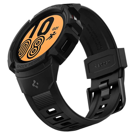 Spigen Rugged Armor Pro - Armband + Tasche für Samsung Galaxy Watch 4 / 5 40 mm (Graphit)
