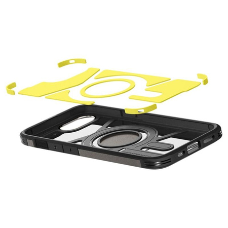 Spigen Tough Armor MagSafe - étui pour iPhone 16e (Gunmetal)