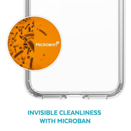 Speck Presidio Perfect-Clear - Étui pour Samsung Galaxy Note 20 avec revêtement MICROBAN (transparent/transparent)