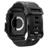 Spigen Rugged Armor Pro - Bracelet avec étui pour Apple Watch 10 46 mm (Noir mat)