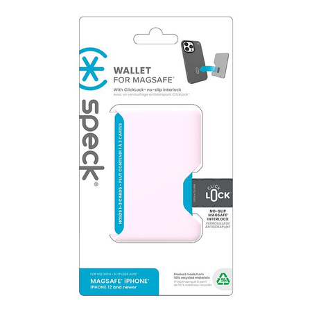 Speck ClickLock Geldbörse für MagSafe - Magnetische MagSafe Geldbörse (Nimbus Pink)