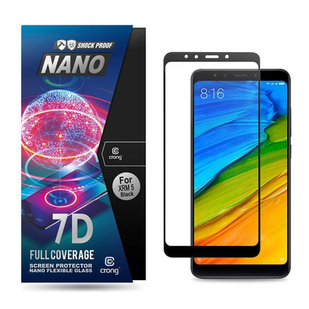 Crong 7D Nano Flexible Glass - 9H Hybridglas für den gesamten Bildschirm des Xiaomi Redmi 5