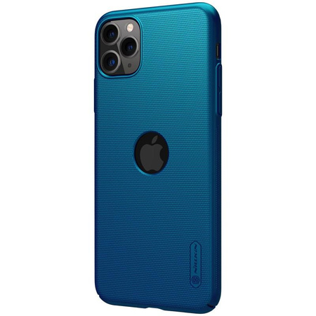 Nillkin Super Frosted Shield - Apple iPhone 11 Pro Max Case with Logo Cutout (Peacock Blue)