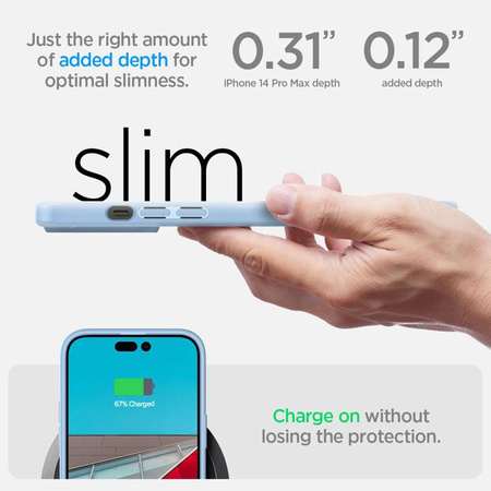 Spigen Ultra Hybrid - Coque pour iPhone 14 Pro Max (Bleu)