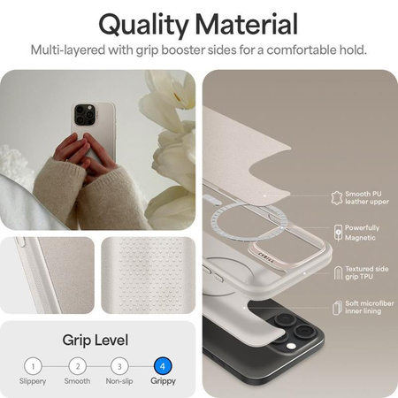 Spigen Cyrill Kajuk Classic Charm Mag MagSafe - Hülle für iPhone 16 Pro Max (Creme)