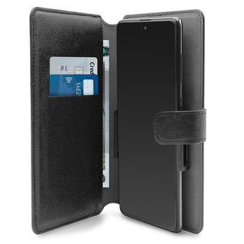PURO Universal Wallet 360° - Universal-Drehetui mit Kartenfächern, Größe XXL (schwarz)