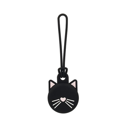 Kate Spade New York Holder - Étui pendentif de protection pour Apple AirTag (Chat noir)