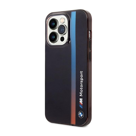 BMW Tricolor Stripe - Coque pour iPhone 14 Pro (Noir)