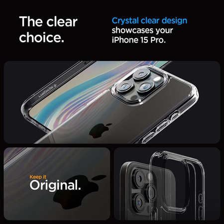 Spigen Ultra Hybrid - Gehäuse für iPhone 15 Pro (Space Crystal)