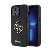 Guess Glitter Script Big 4G - iPhone 13 Pro tok (fekete)