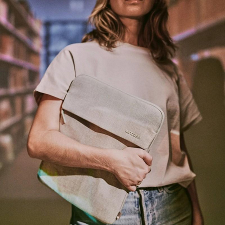 Incase Crosstown Sleeve s Woolenexem - kapesní obal na MacBook Pro 14" (M4/M3/M2/M1/2024-2021) (Limestone)