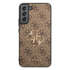 Guess 4G Großes Metall-Logo - Samsung Galaxy S22+ Tasche (braun)